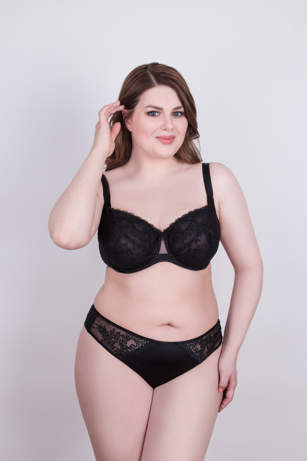 TheRanok.com Bra Milavitsa 117180 - Lace, Triple-Cup, Decorative Insert — size reference