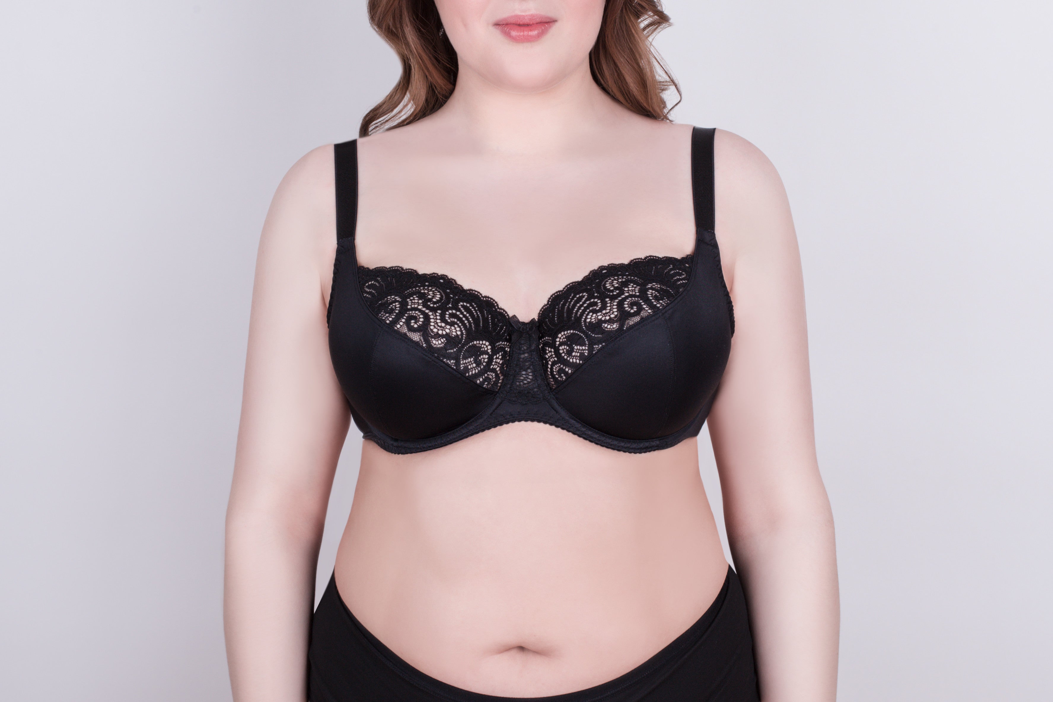 TheRanok.com Bra Milavitsa 112830 - Elastic Lace, Underwired with Triple Segment Cups — detail close-up