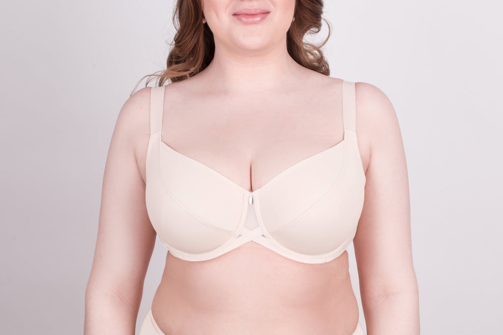 TheRanok.com Bra Milavitsa 115910 - Elastic Knit, Underwired, Triple Diagonal Segment Cups — size reference