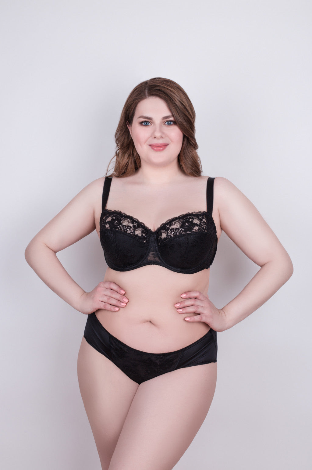 TheRanok.com Bra Milavitsa 116180 - Lace Balconette with Cotton Cups — main product shot