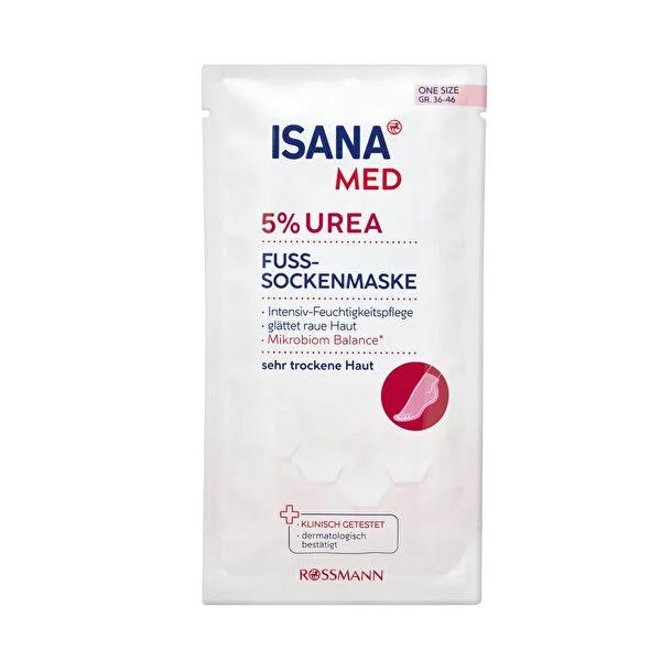 Isana Med: Intensive Urea Foot Mask for Dry, Cracked Feet - Vegan & Dermatologically Tested Treatment