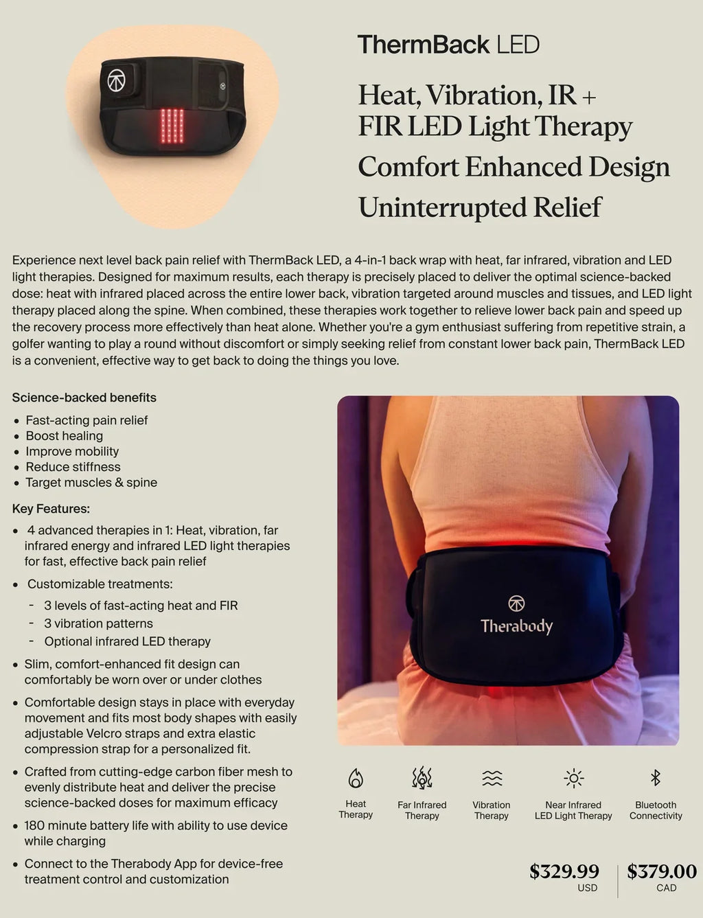 RecoveryTherm Back LED – Your Health Sanctuary, view 6
