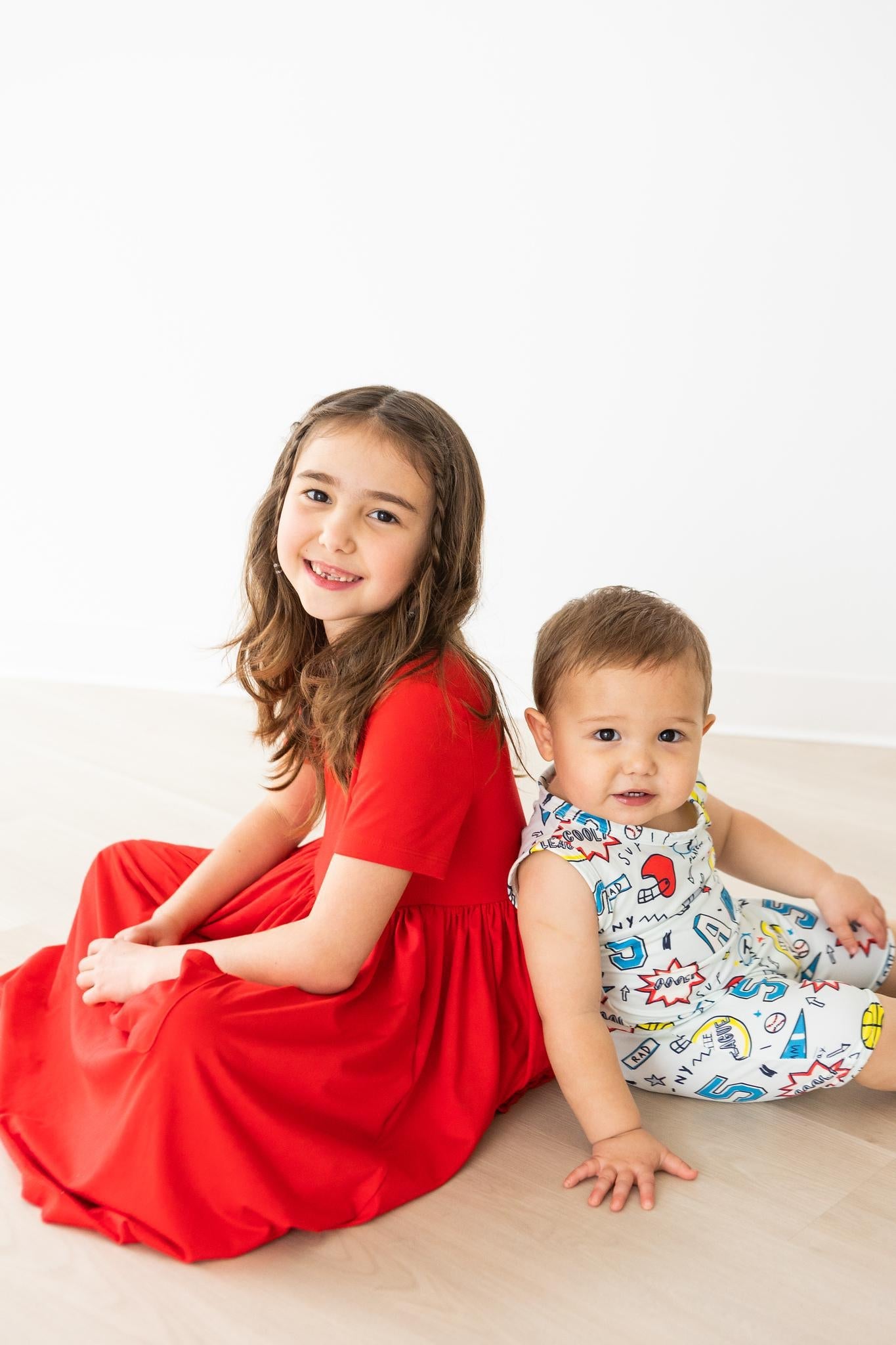 Mila & Rose ® Red S/S Pocket Twirl Dress — alternative angle