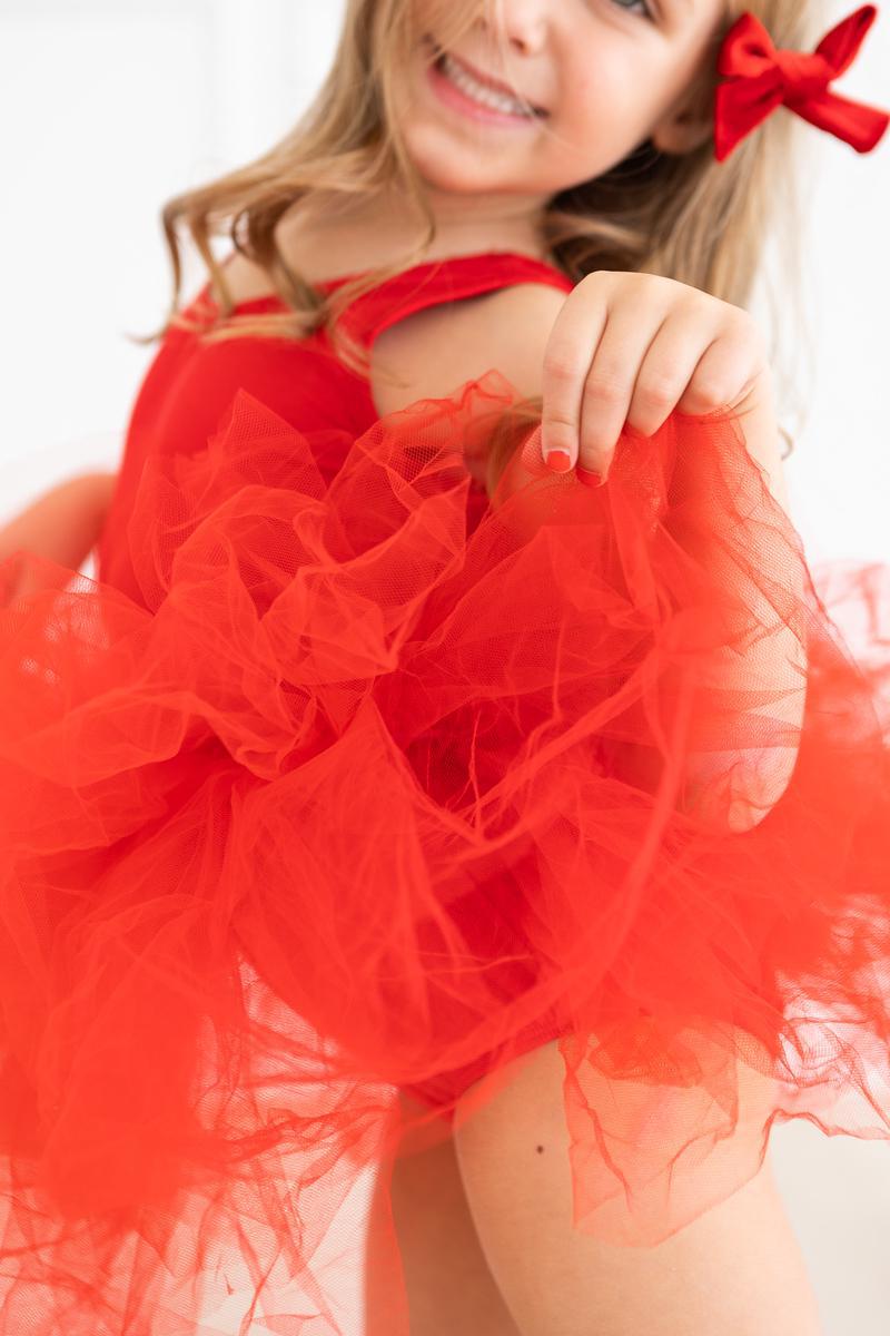 Mila & Rose ® Red Tank Tutu Leotard — lifestyle context