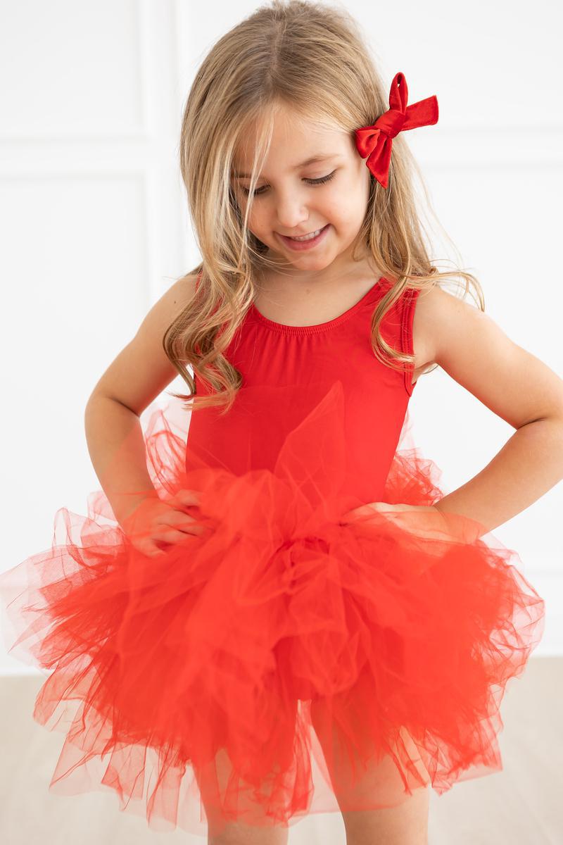 Mila & Rose ® Red Tank Tutu Leotard — main product shot