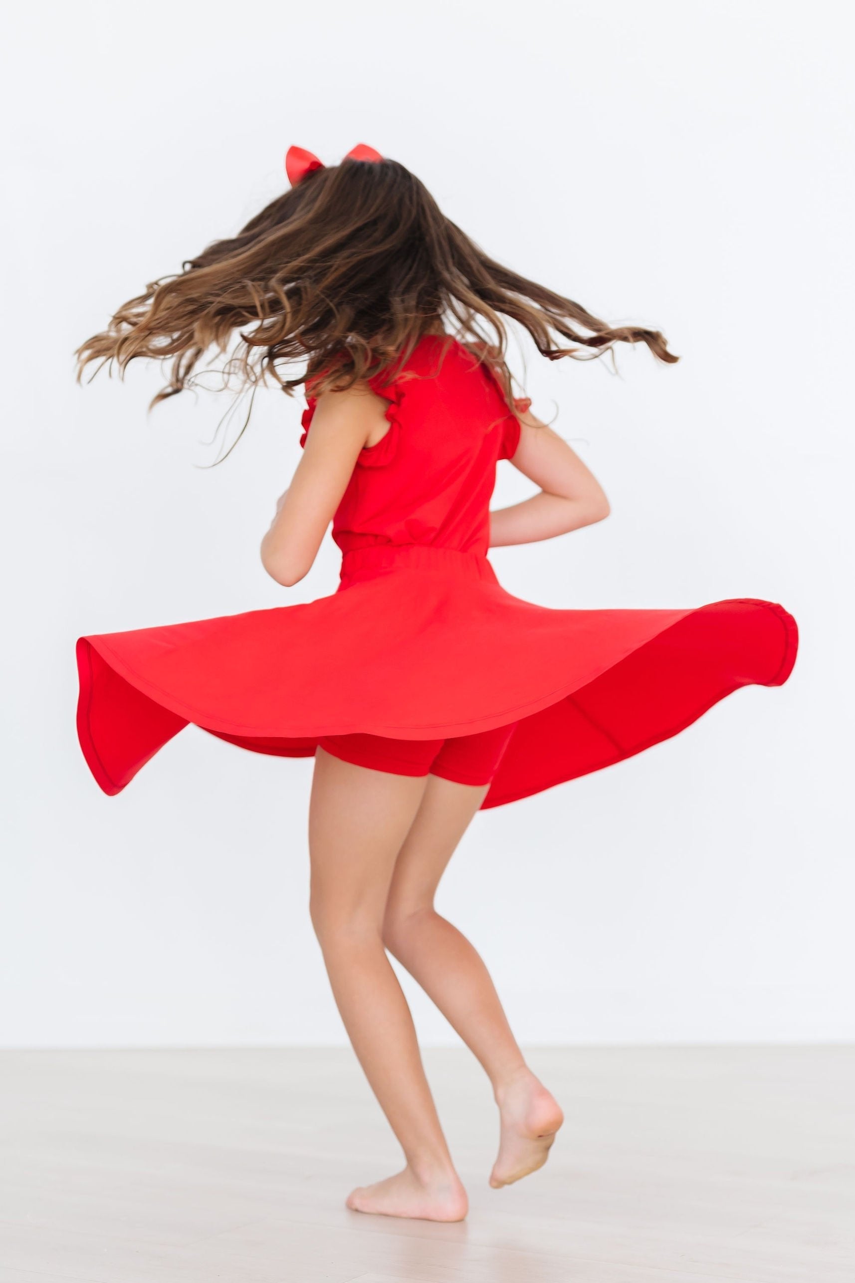 Mila & Rose ® Red Twirl Skort — alternative angle