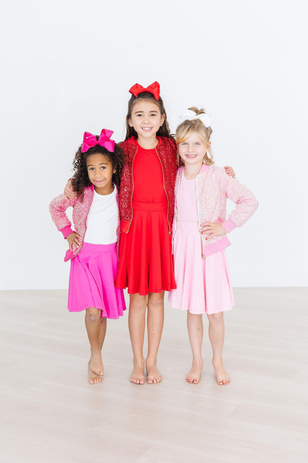Mila & Rose ® Red Twirl Skort — in-use photo
