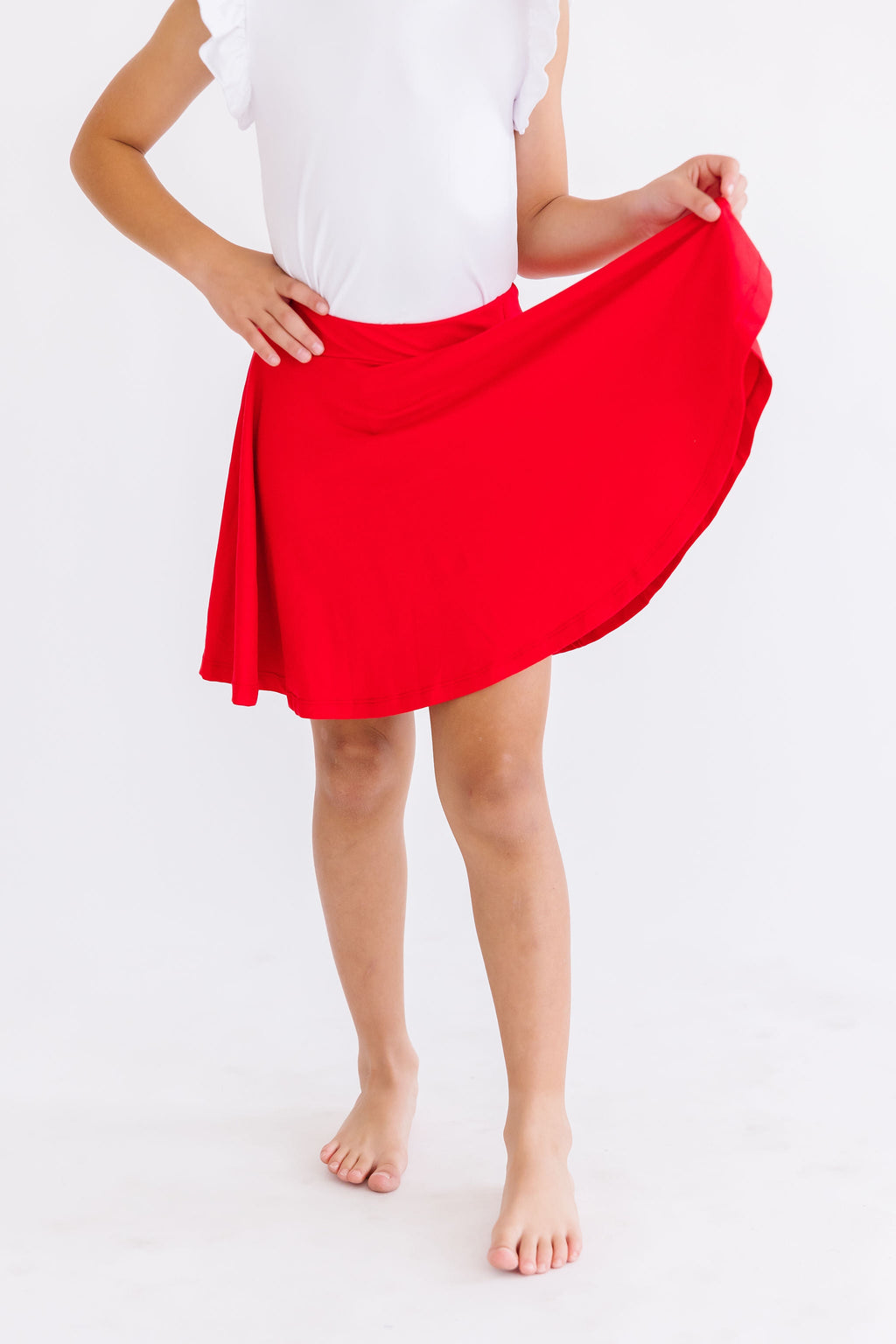Mila & Rose ® Red Twirl Skort — main product shot