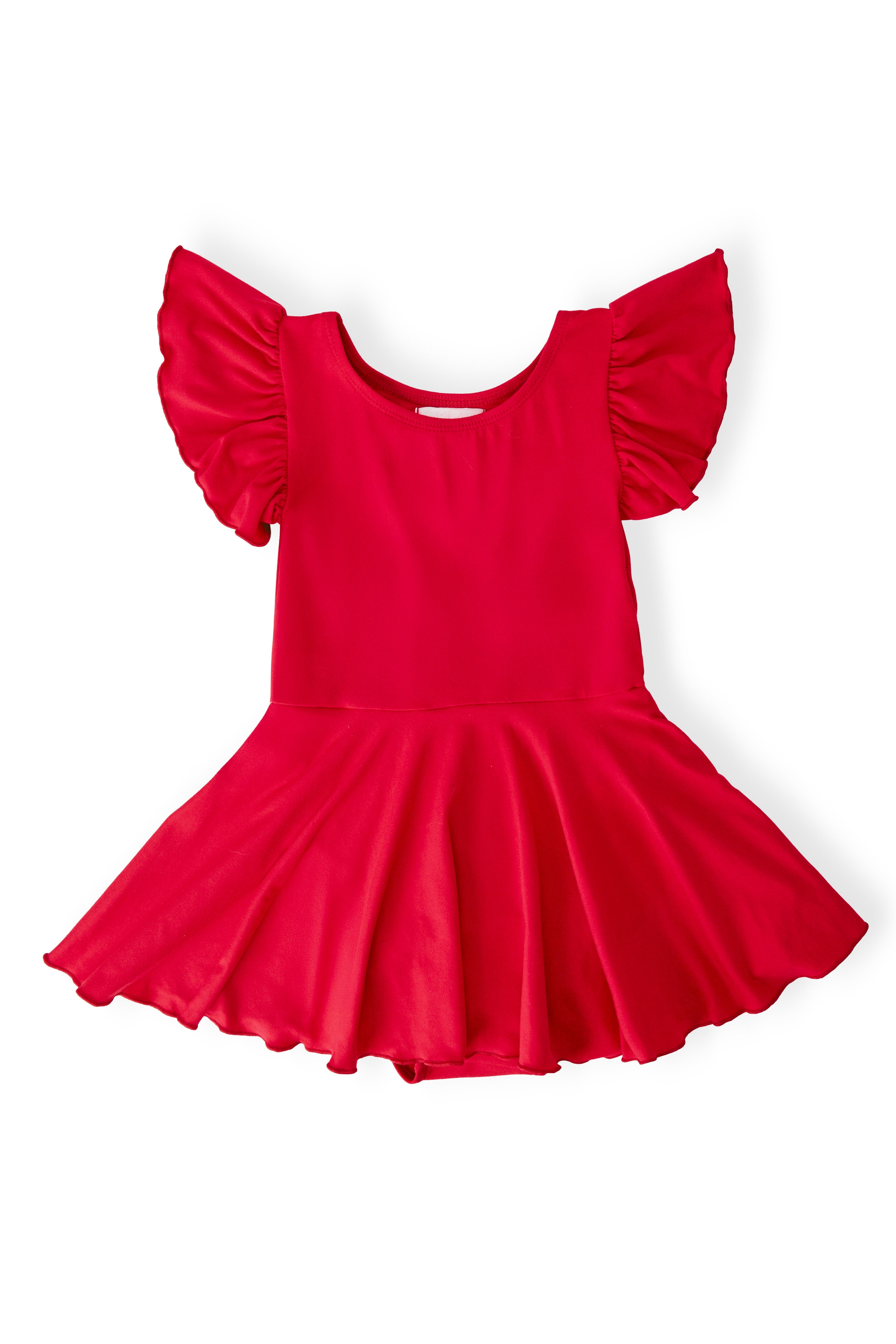 Mila & Rose ® Red S/S Twirl Leotard — main product shot