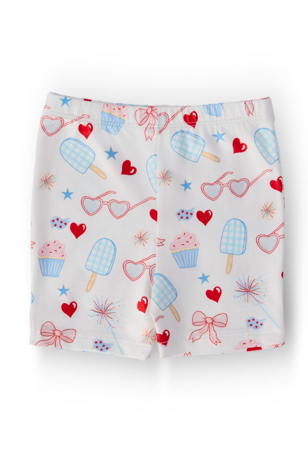 Mila & Rose ® Red, White & Sweet Twirl Shorts — main product shot