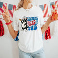 Pasimax "Red, White, and Due" 4th of July Pregnancy Announcement T-Shirt — main product shot