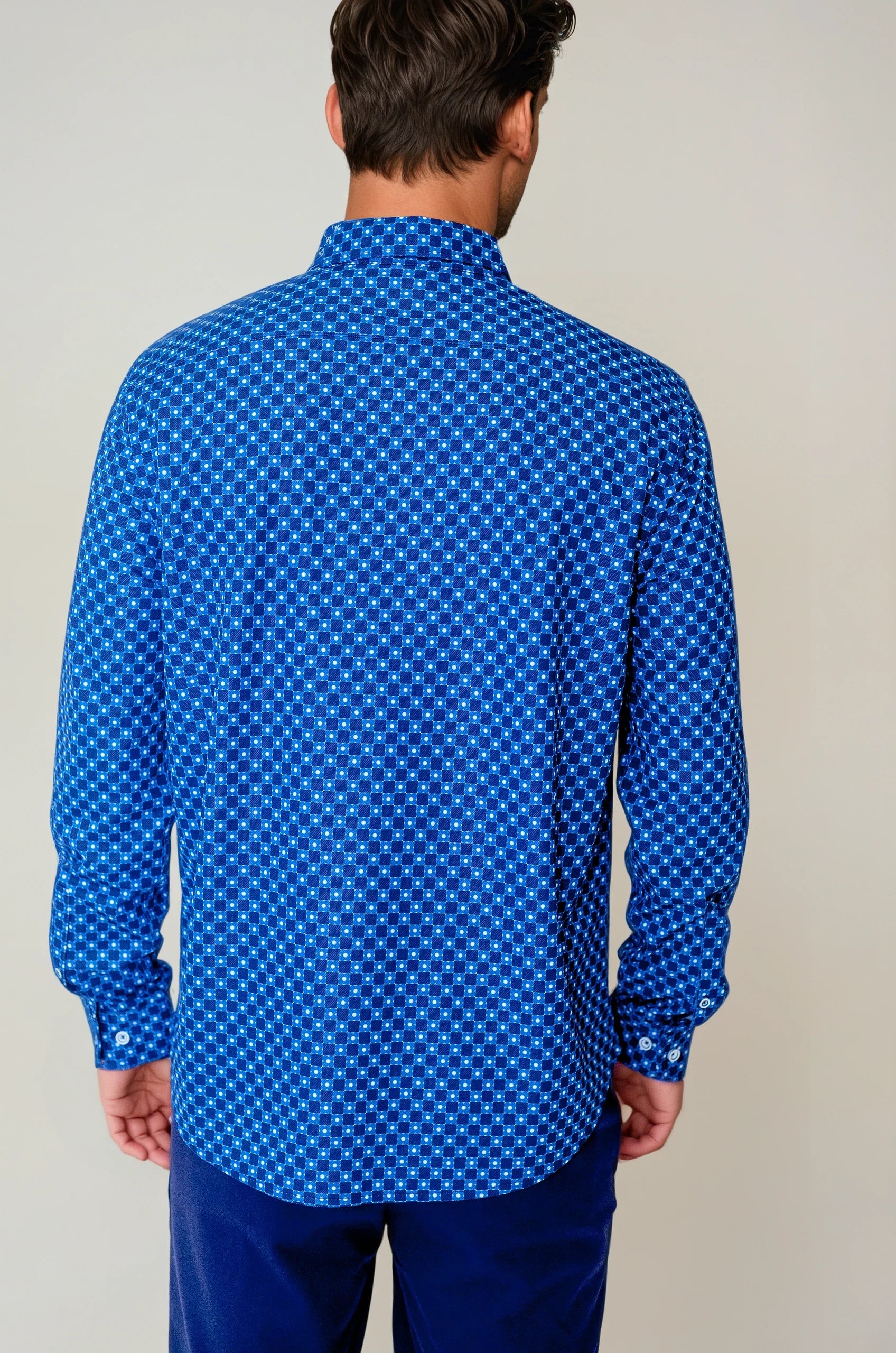 Buki Retro Blues Long Sleeve Tech Shirt — side view