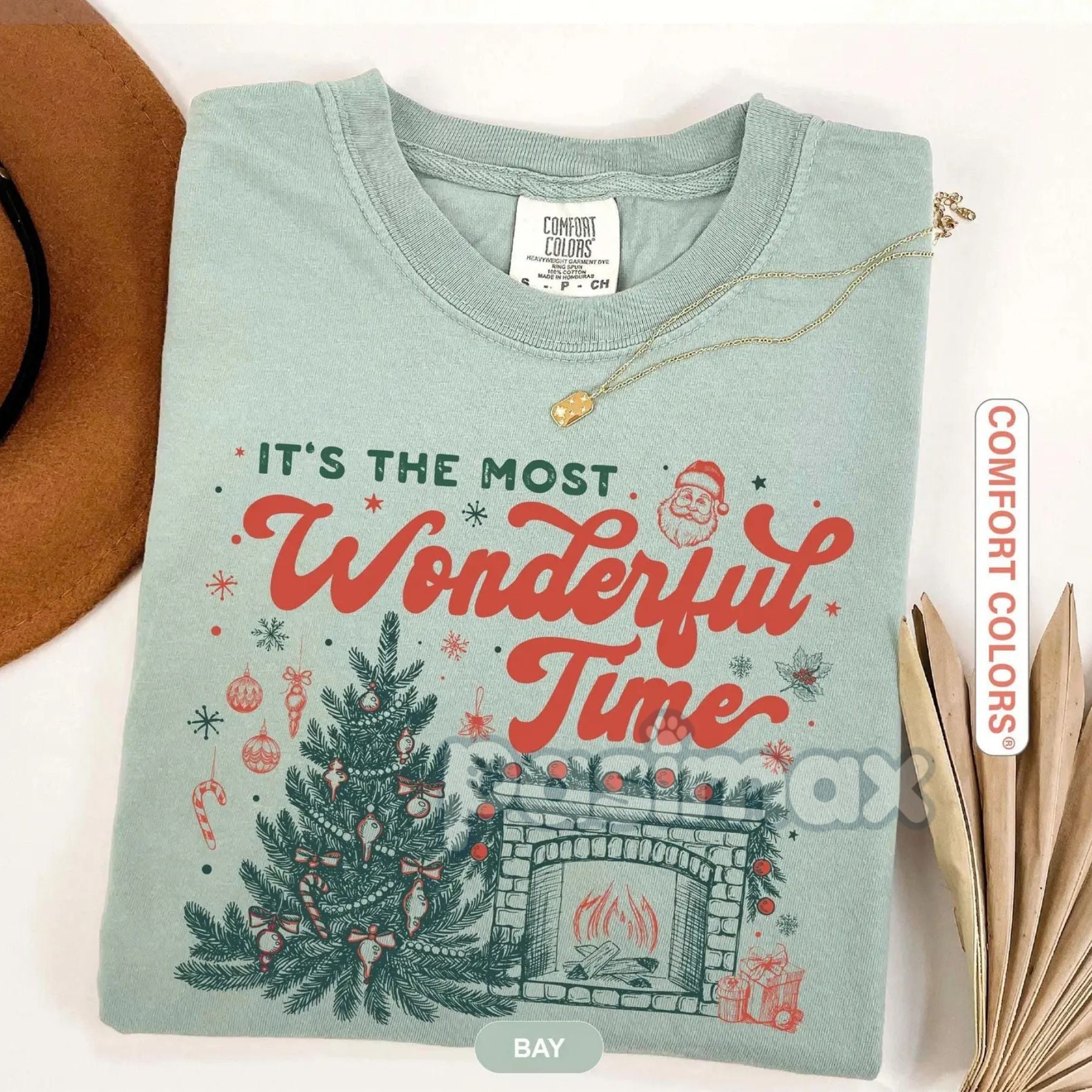 Pasimax Retro Christmas T-Shirt — main product shot