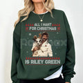 Pasimax Retro Christmas Wish Sweatshirt | Vintage Holiday Sweater | All I Want For Christmas Crewneck — main product shot