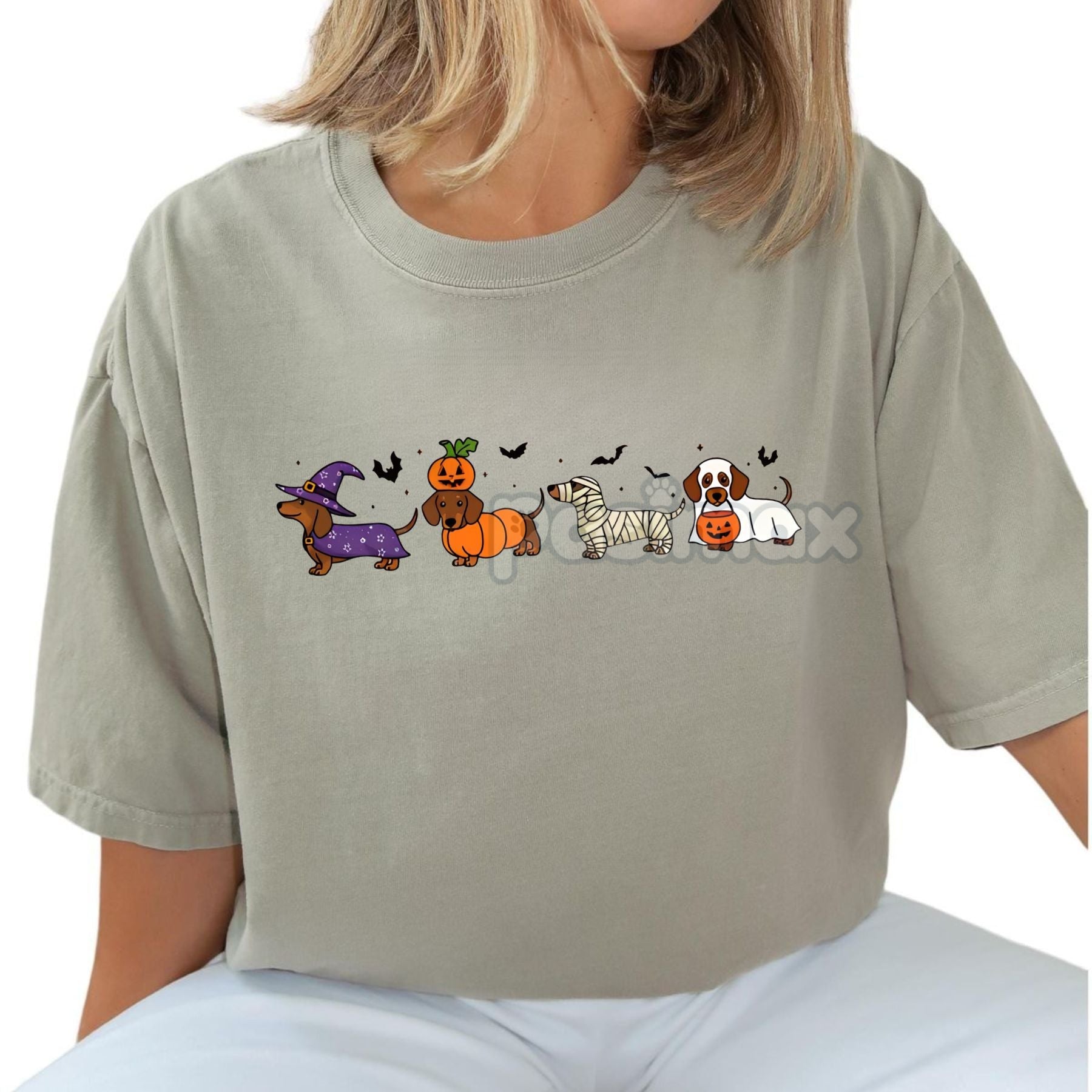 Pasimax Retro Dachshund Ghost Shirt — main product shot