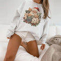 Pasimax Retro Santa Claus and Kittens Christmas Sweatshirt – Vintage Winter Holiday Crewneck — main product shot
