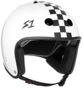 S1 Retro Lifer Helmet - White Gloss/Checkers by Skates USA