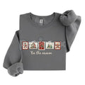 Pasimax Retro Winter Stamp Sweatshirt | Vintage Holiday Postal Jumper | Nostalgic Christmas Mail Crewneck | Philately Gift — 