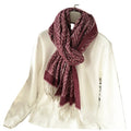 KADOU BOUTIQUE Reversible Winter Scarf — detail close-up