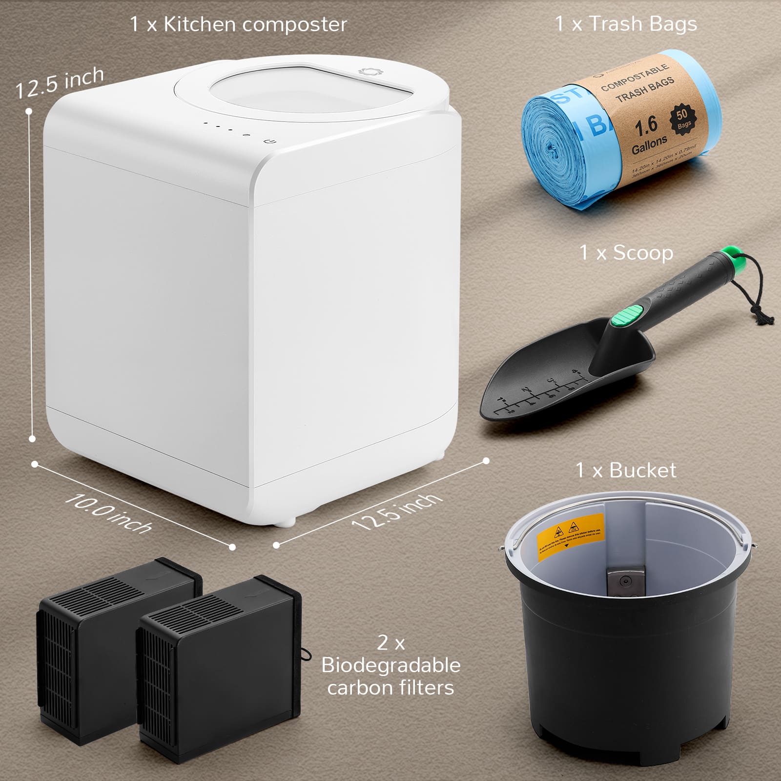 Revive Electric Kitchen Composter, Visual Version – Airthereal, view 17