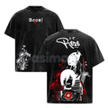 Pasimax Reze Chainsaw Man T-Shirt – Vintage Washed Oversized Heavy Cotton Tee, Bomb Devil Graphic — main product shot