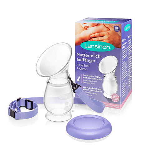 Lansinoh Silicone Breast Pump - Manual, Portable, and Easy-to-Use Breastfeeding Accessory for New Mothers