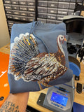 Luckless Outfitters Faux Rhinestone Turkey Hoodie — main product shot