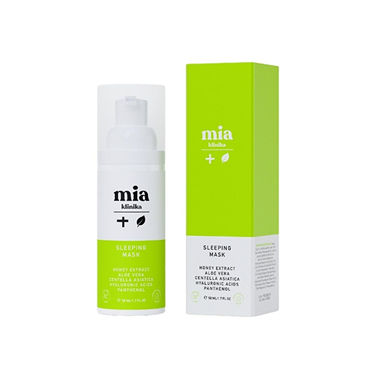 Mia Klinika Panthenol Face Moisturizing Mask - Hydrating Anti-Aging Night Mask with Panthenol