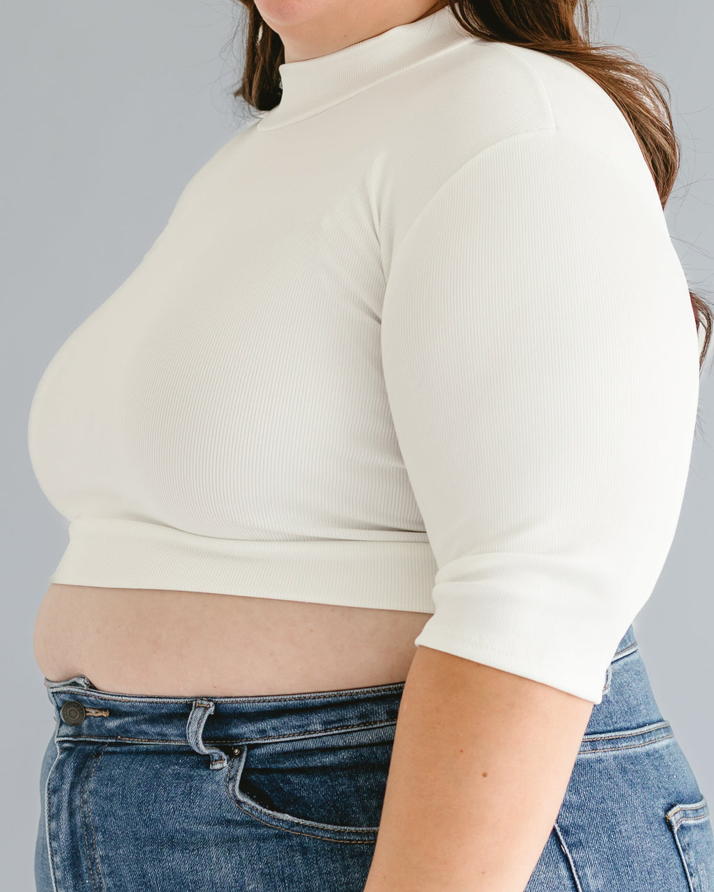 HALFTEE Layering Fashions Ribbed Mock Elbow — product category context