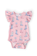 Mila & Rose ® Ribbons & Rodeos S/S Flutter Bodysuit — main product shot