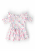 Mila & Rose ® Ribbons & Roses 3/4 Sleeve Flutter Twirl Bodysuit — main product shot