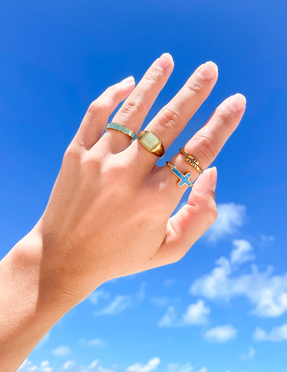 Elevated Faith Be Still Ring — lifestyle context