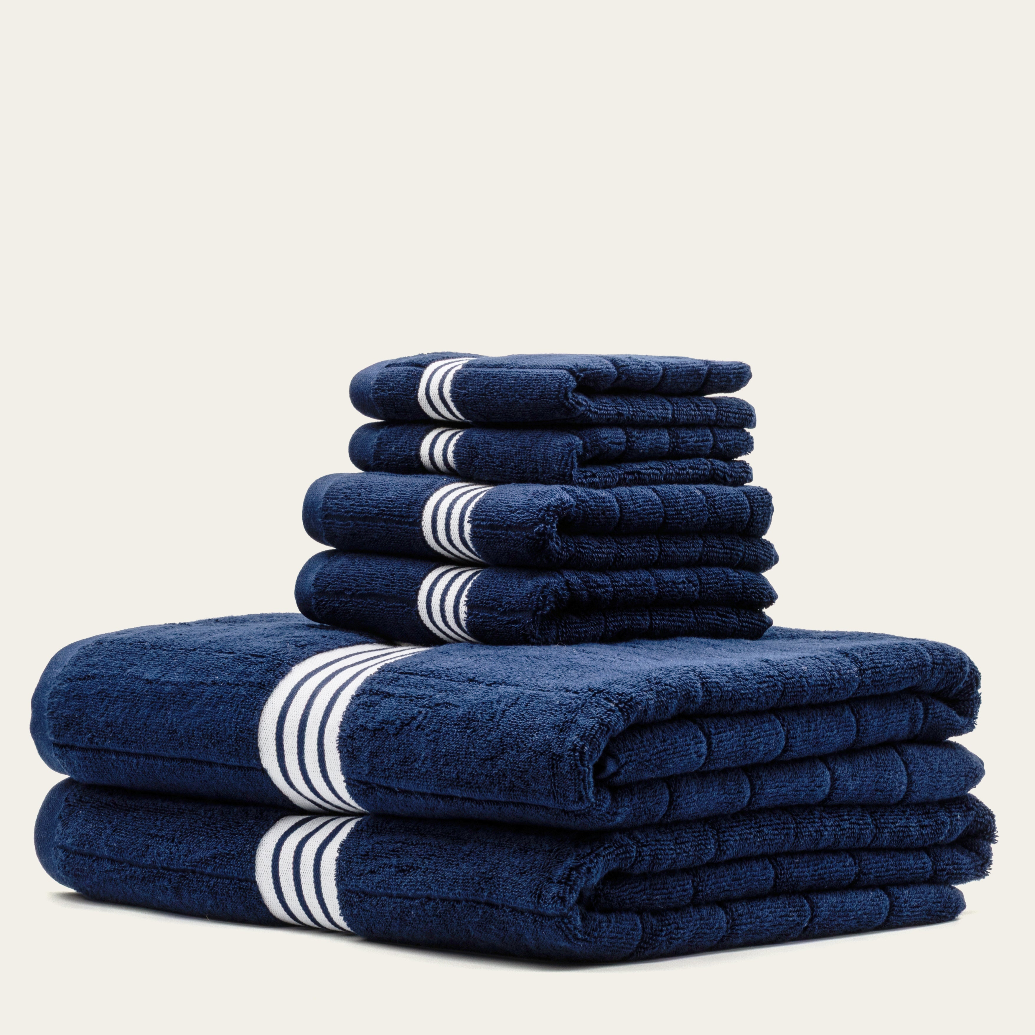 Italic Nautilus Towels — comparison shot