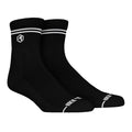 Rock 'Em Socks Rock 'Em Socks Cotton Casuals - Black (Quarter) — main product shot