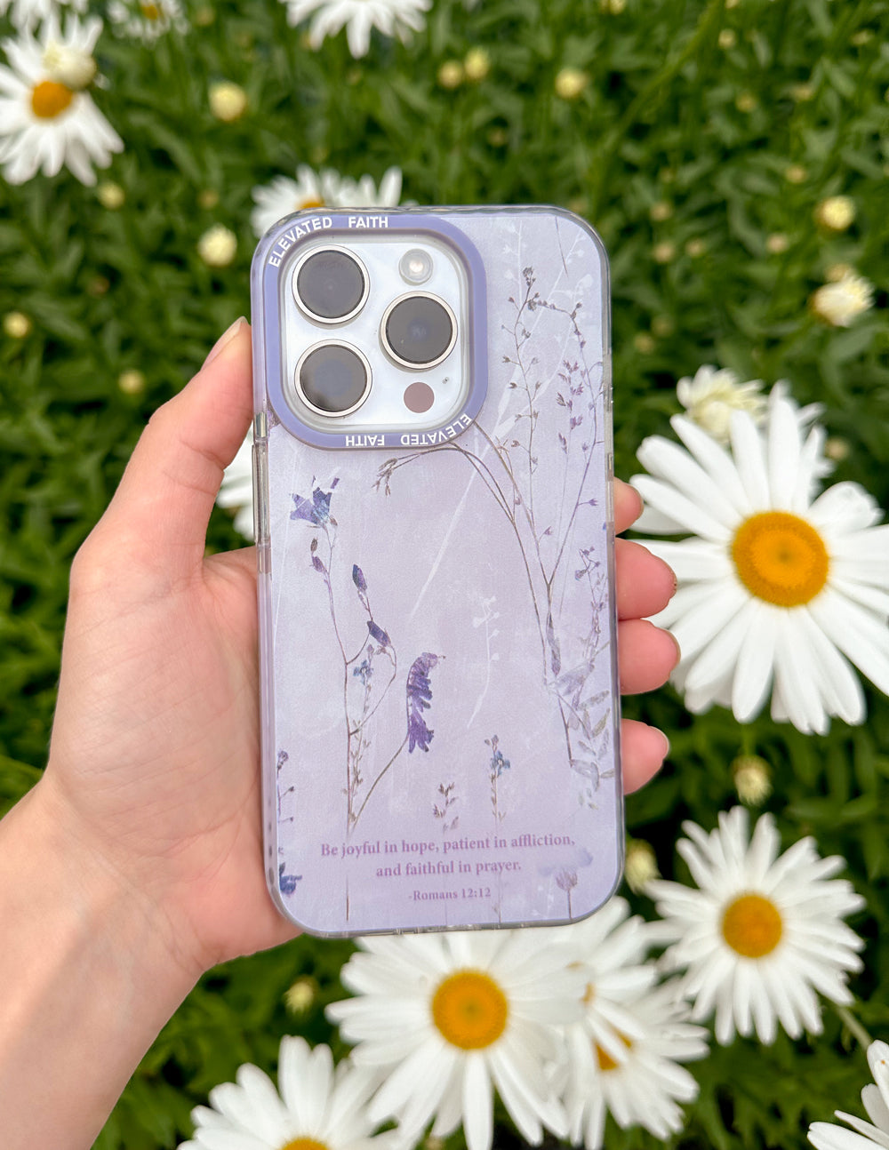 Elevated Faith Romans 12:12 Phone Case — phone case category context