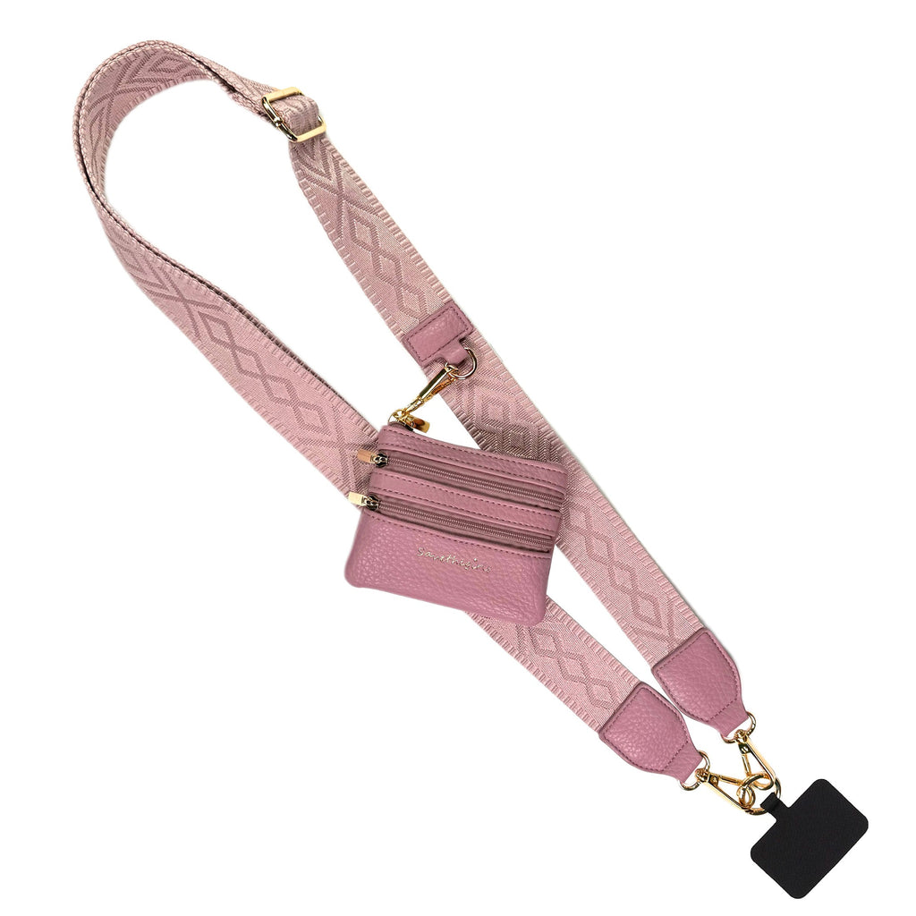 SaveTheGirls Clip & Go Strap w/Zippered Pouch Classic — back view