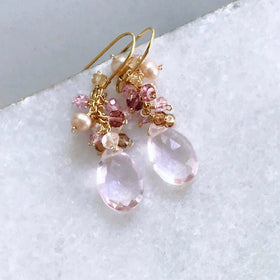 PARKEN JEWELRY Rose Pink Bala Earrings