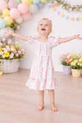 Mila & Rose ® Rosebud Bows Smocked Ruffle Dress — main product shot