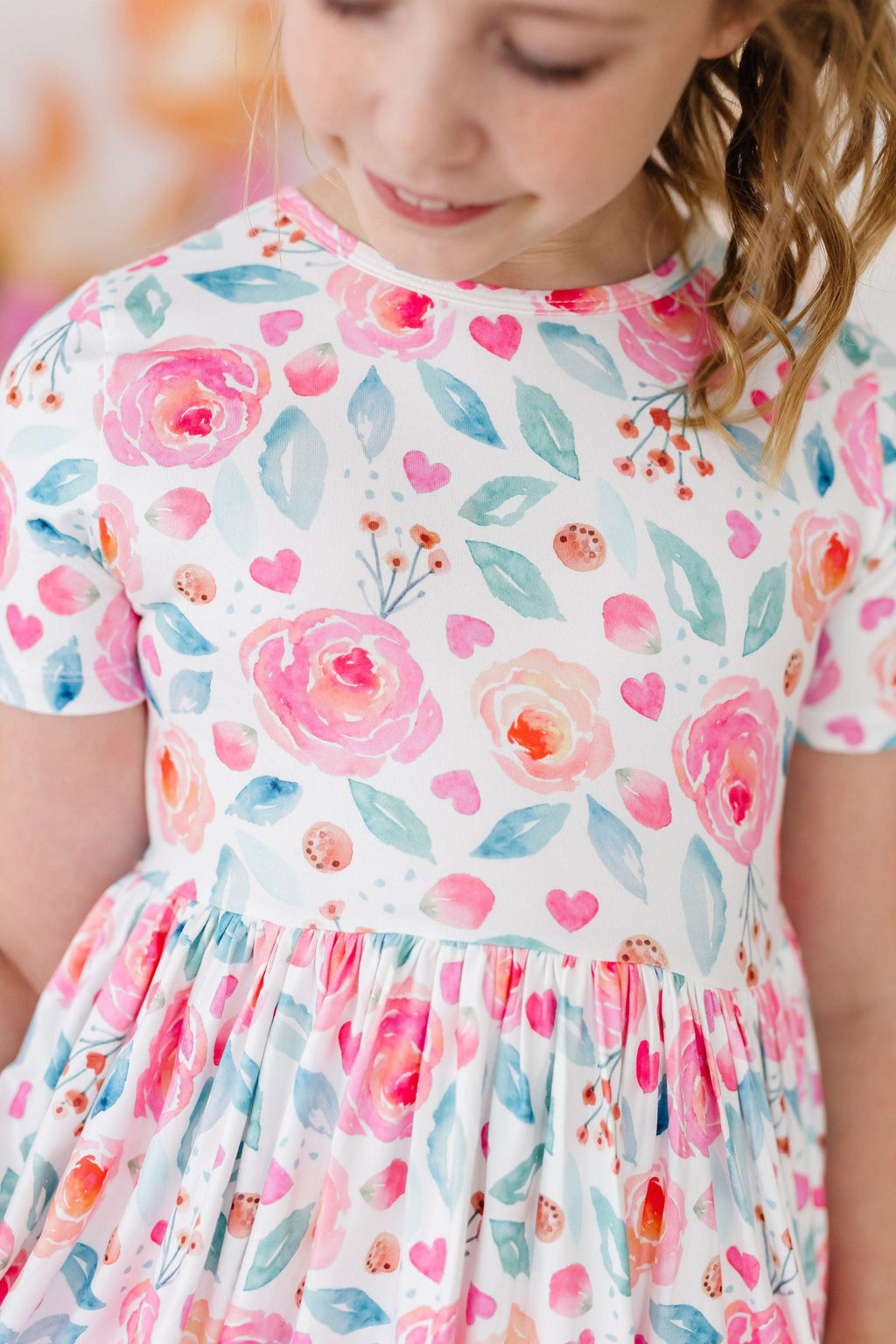 Mila & Rose ® Rosettes S/S Pocket Twirl Dress — detail close-up