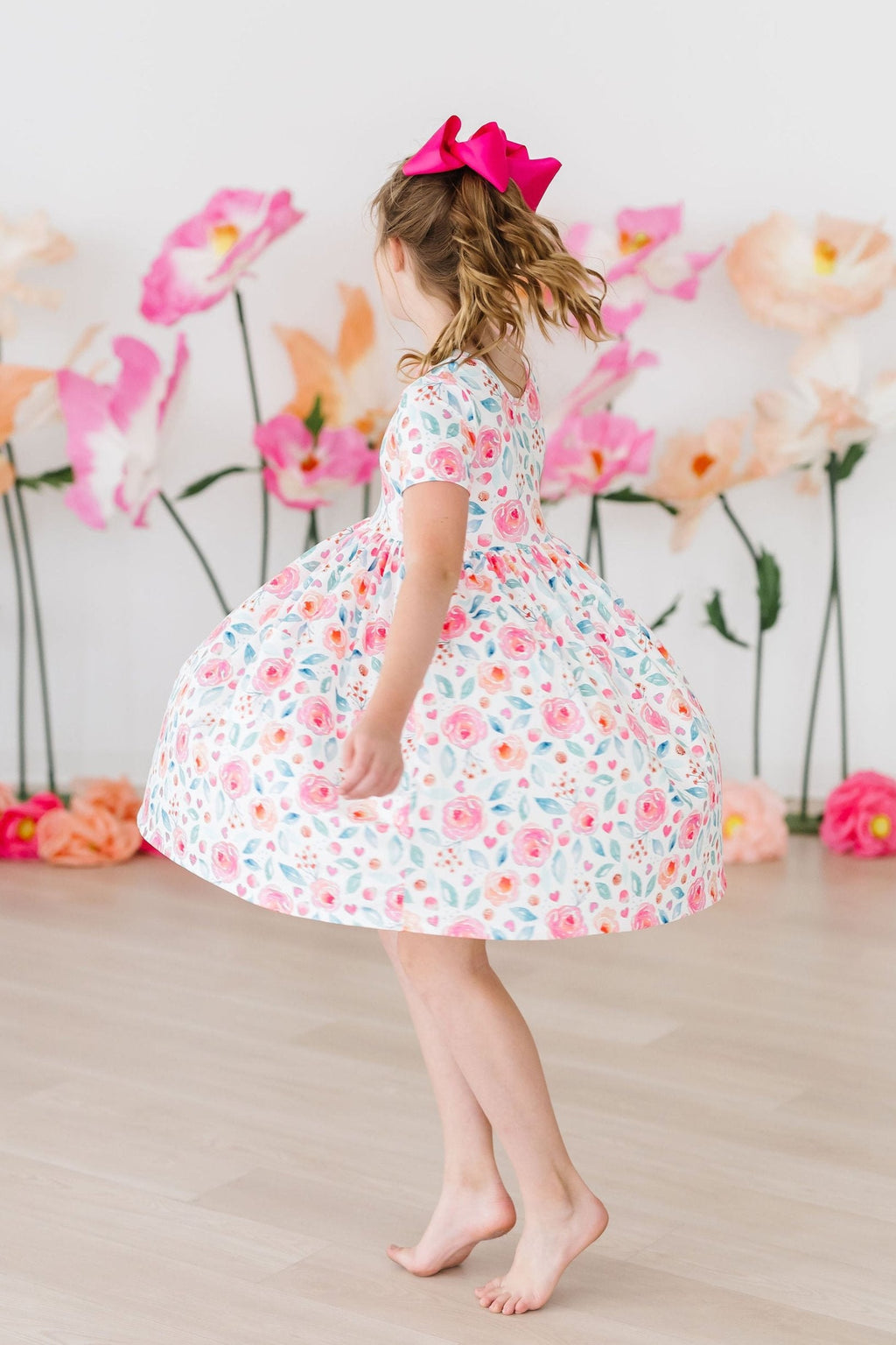 Mila & Rose ® Rosettes S/S Pocket Twirl Dress — side view