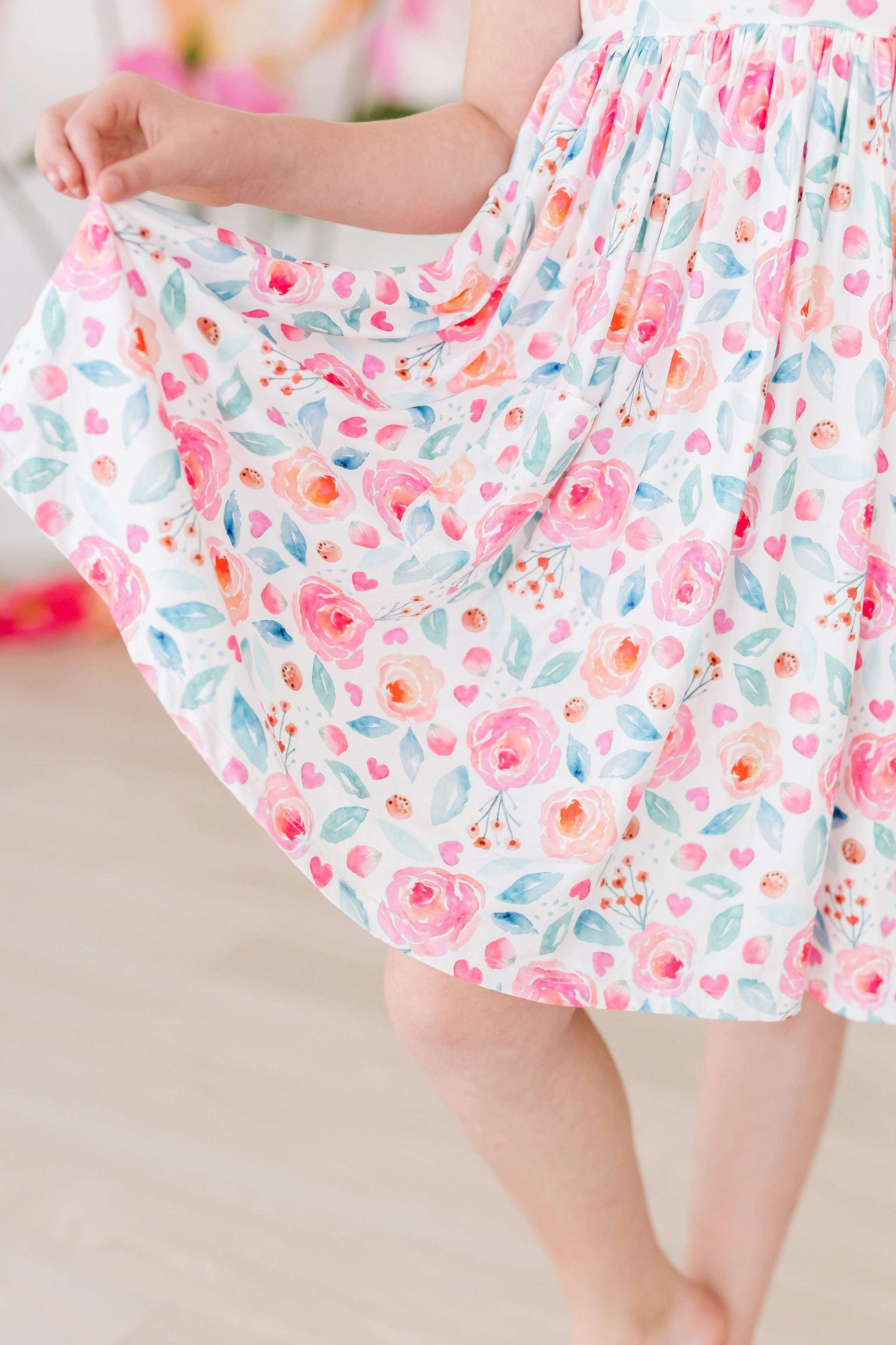 Mila & Rose ® Rosettes S/S Pocket Twirl Dress — alternative angle