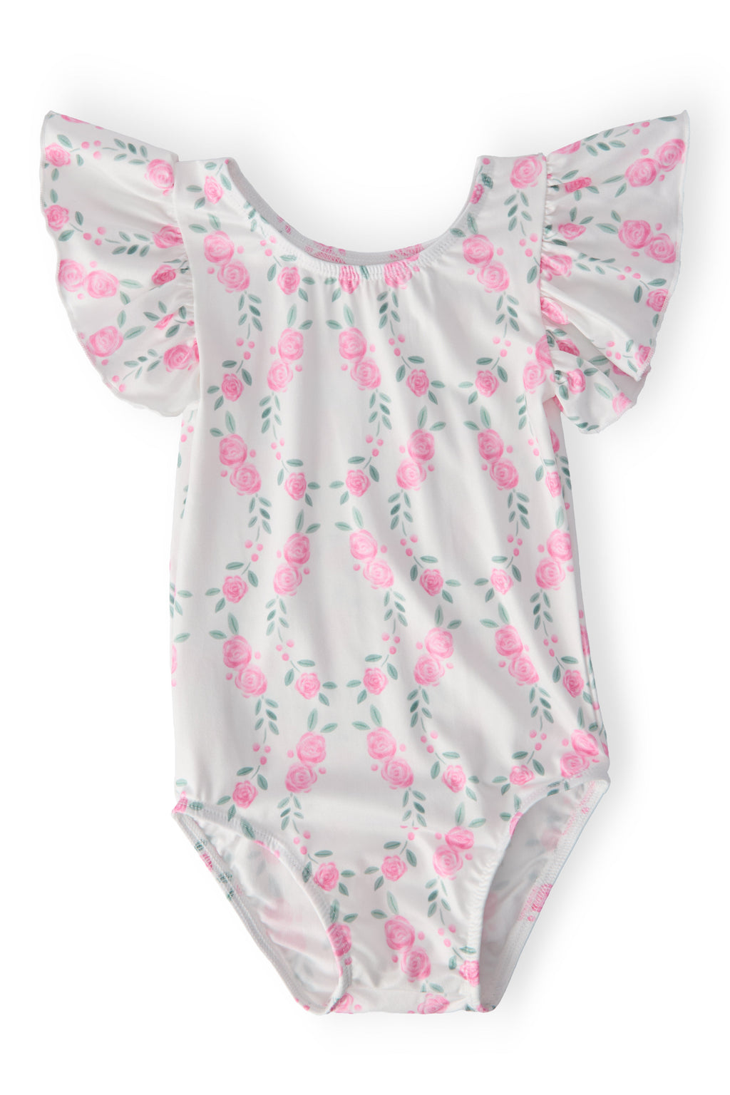 Mila & Rose ® Rosie Posie S/S Flutter Sleeve Leotard — main product shot