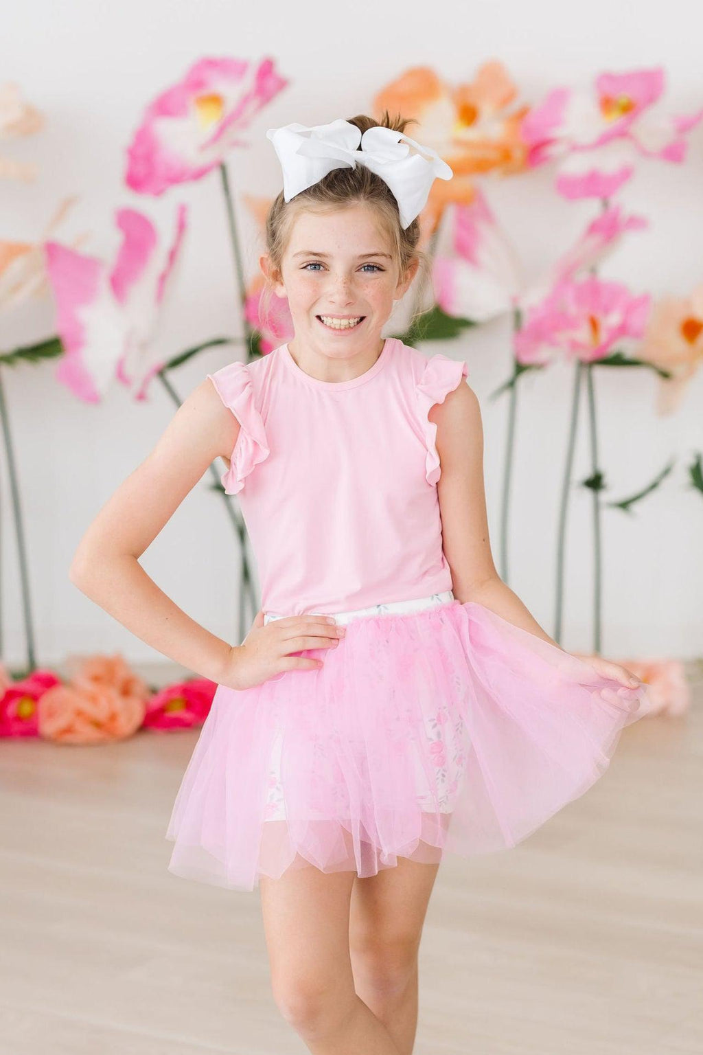 Mila & Rose ® Rosie Posie Tutu Shorts — side view