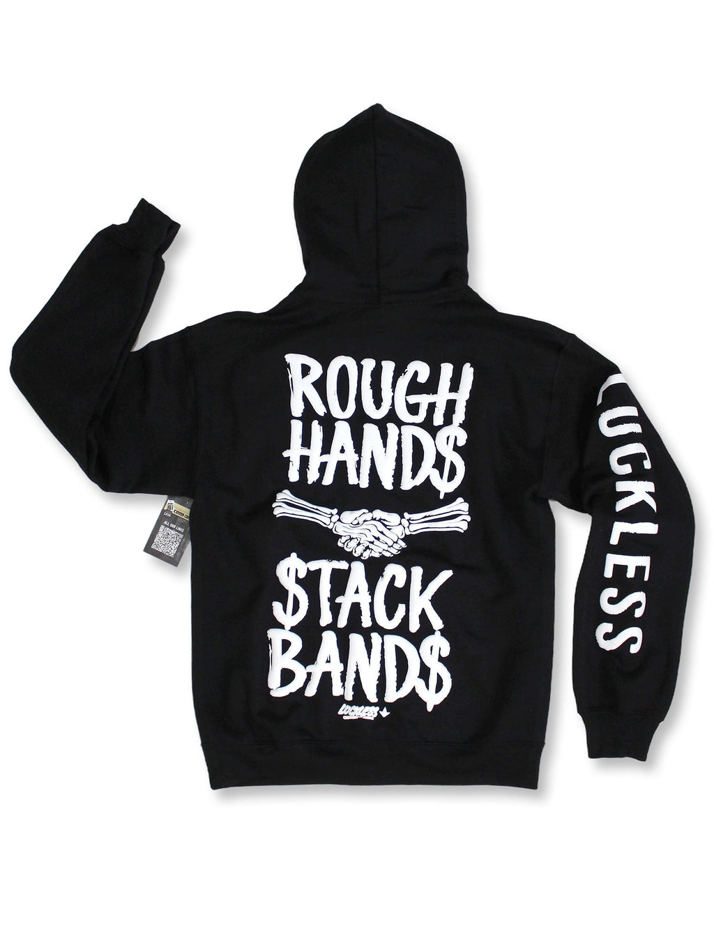 Luckless Outfitters Rough Hands Stack Bands Hoodie — main product shot