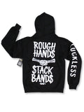 Luckless Outfitters Rough Hands Stack Bands Hoodie — main product shot