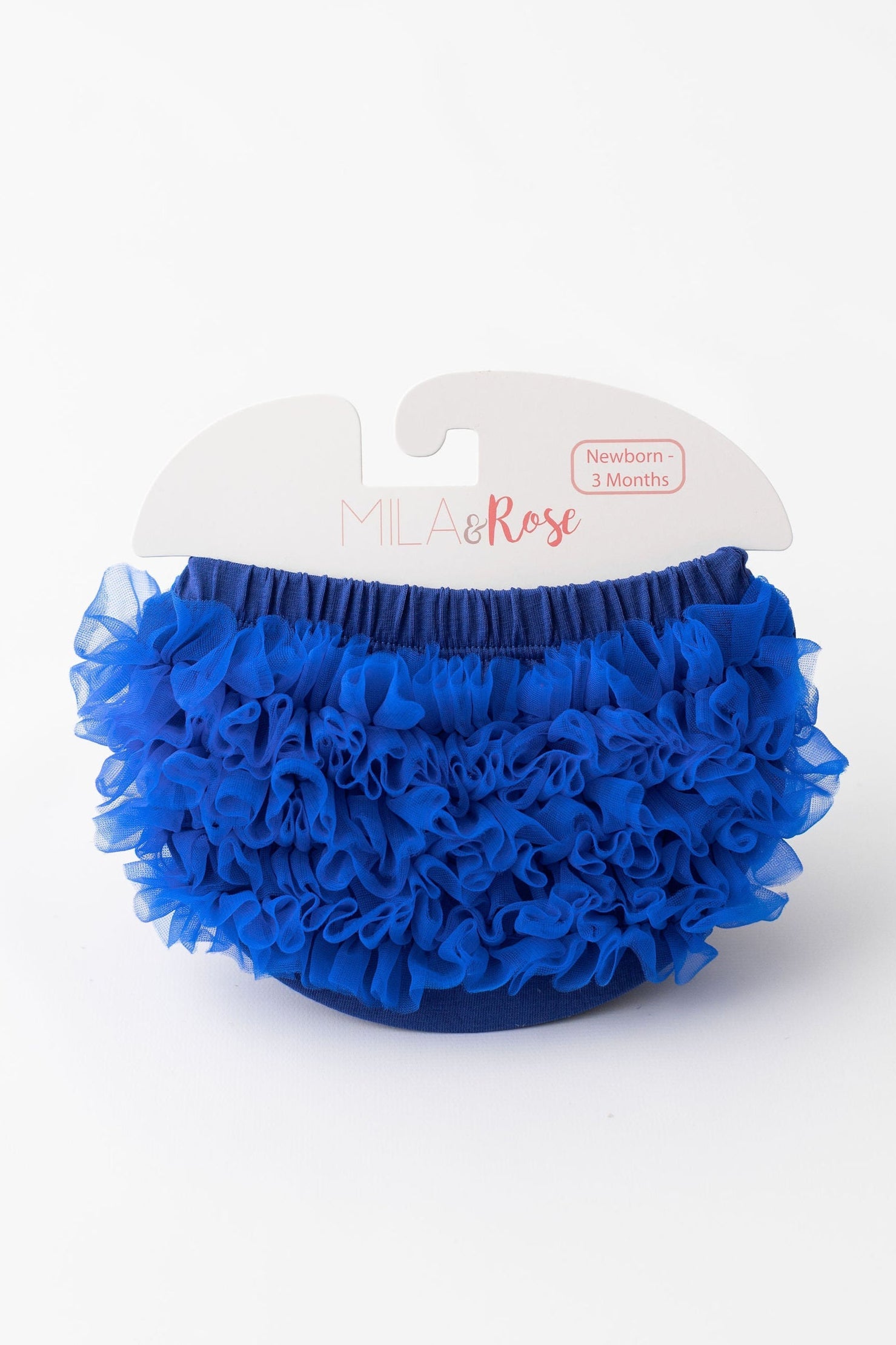 Mila & Rose ® Royal Blue Ruffle Bum Bloomer — main product shot