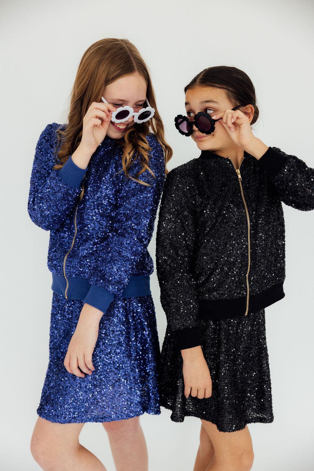Royal Blue Sequin Twirl Skort