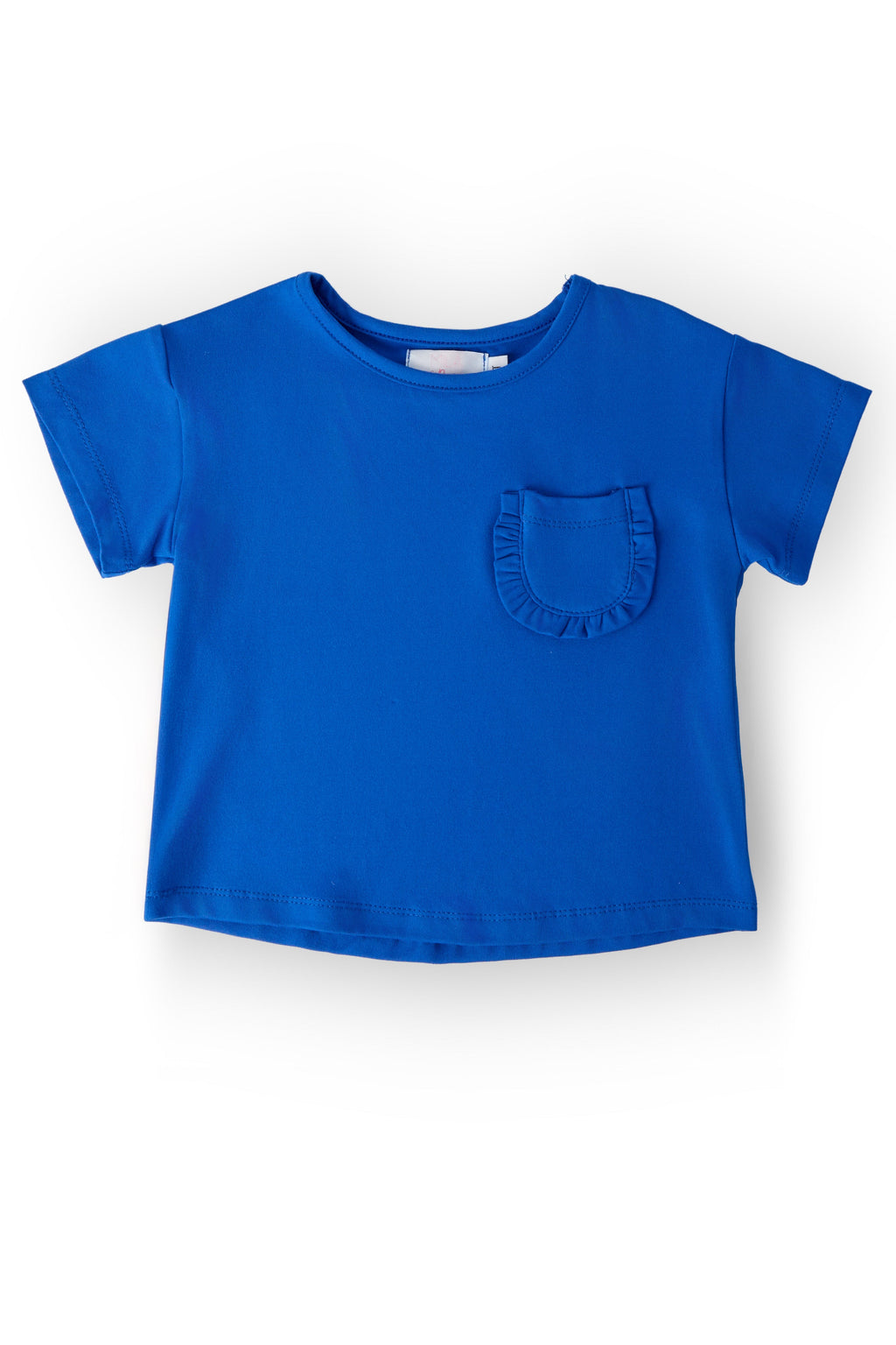 Mila & Rose ® Royal Blue Ruffle Pocket Tee — main product shot