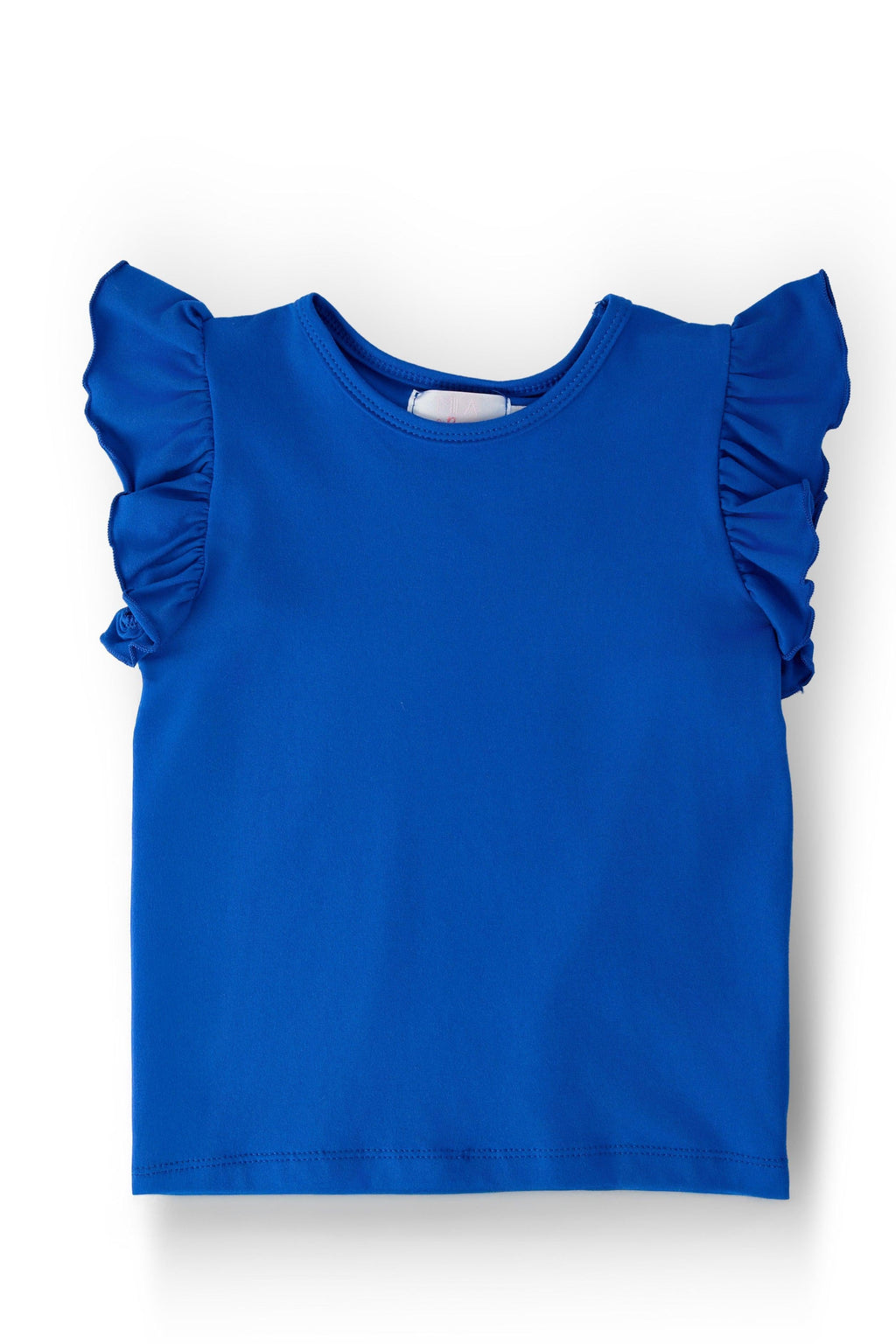 Mila & Rose ® Royal Blue S/S Ruffle Tee — main product shot