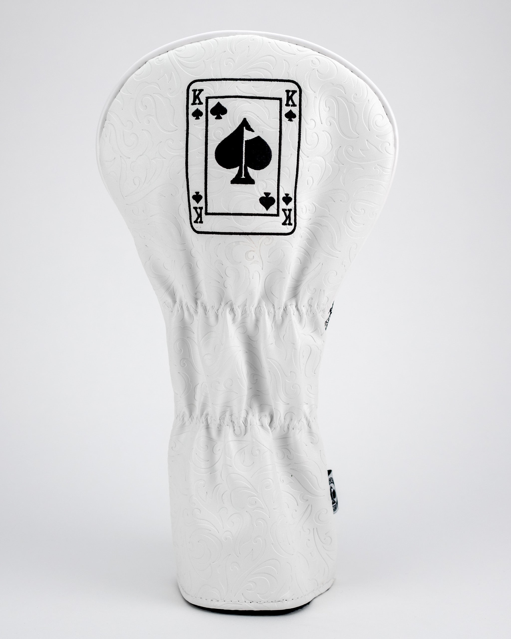 Pins and Aces White Out King of Spades - Driver Cover — color detail